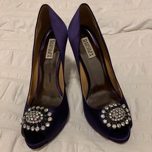 Badgley Mischka Lissa Satin Pumps